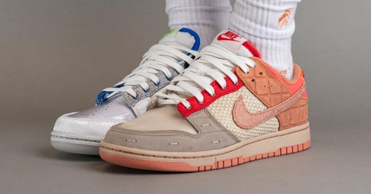 With the CLOT x Nike Dunk Low 